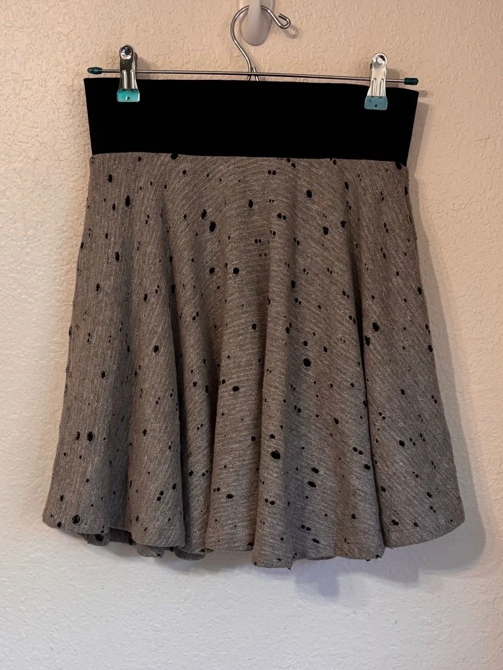 Robert Rodriguez Distressed Skater Skirt XS